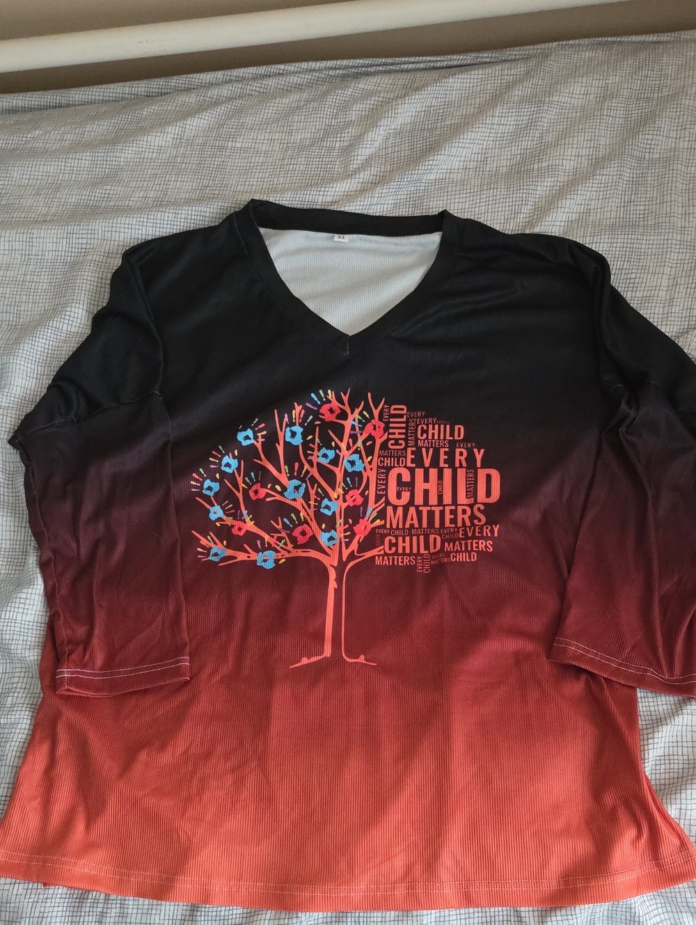 Kids Gradient Black to orange 'Every Child Matters' Tee